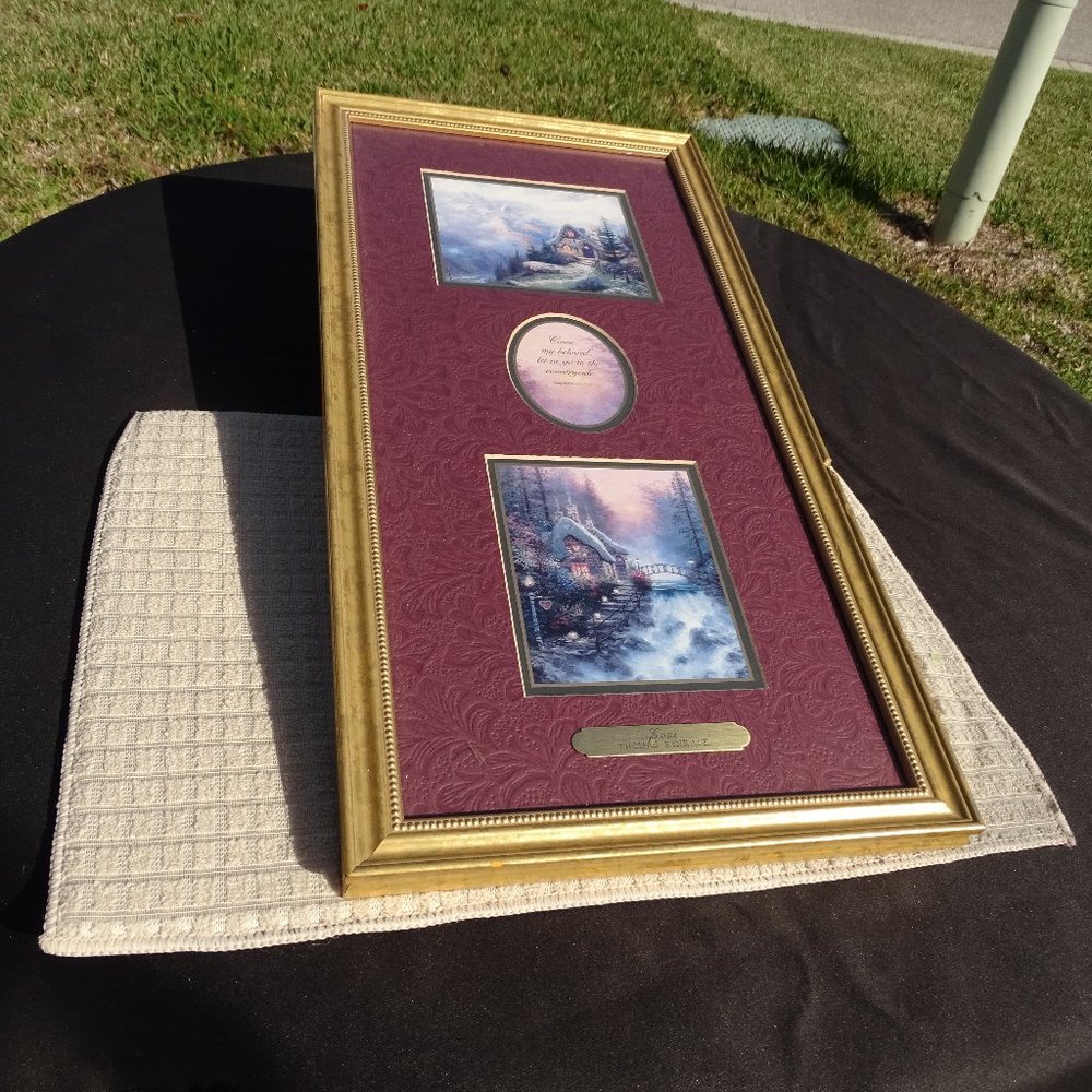 Thomas Kinkade “Mountain Vistas” Matted And Framed Prints Love